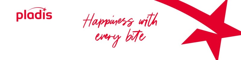 Pladis Logo with message Happiness with every bite