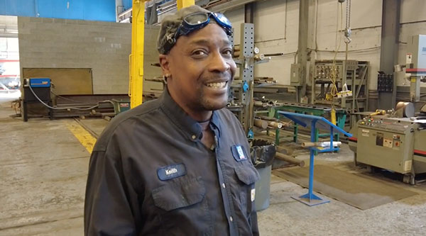 Picture of welder in factory